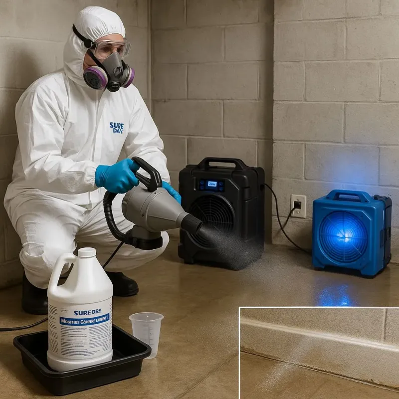 Sanitization and Odor Removal process in Haslett, MI